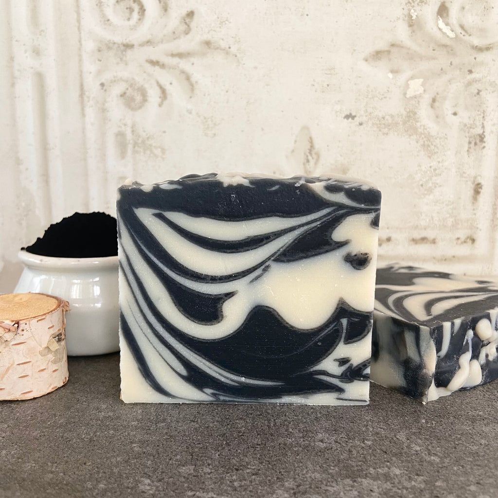 Activated charcoal & oak soap